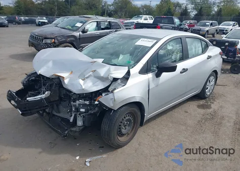 2021 Nissan Versa S Xtronic Cvt z USA, uszkodzony, nr VIN 3N1CN8DV6ML881916
